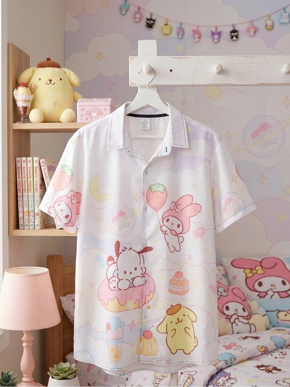 Sanrio Pompompurin, Pochacco, and My Melody